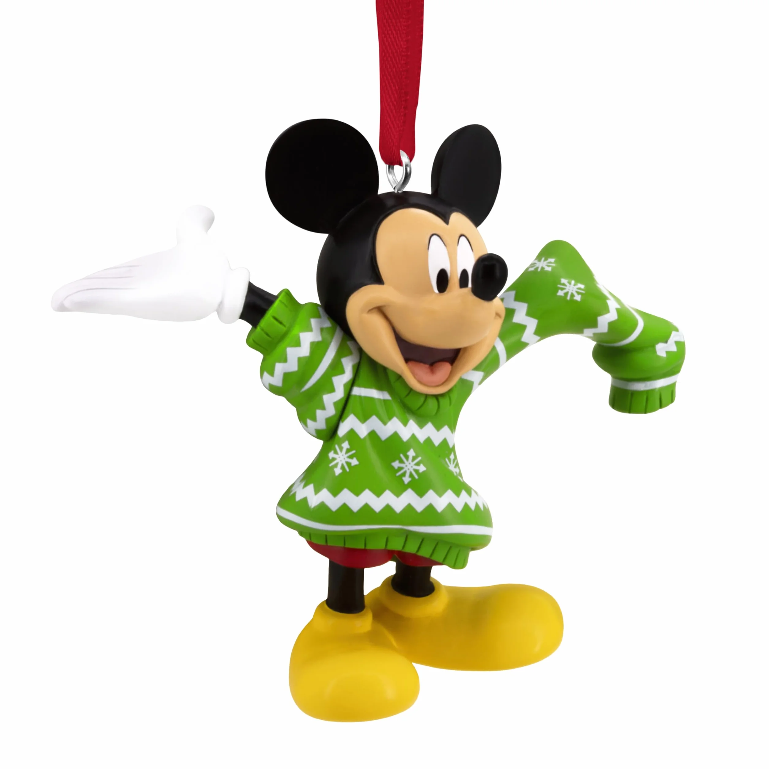 Hallmark Adorno de Mickey Mouse Puente de Gran Tamaño, Decoración de Árbol Disney, Adorno Colgante de Navidad