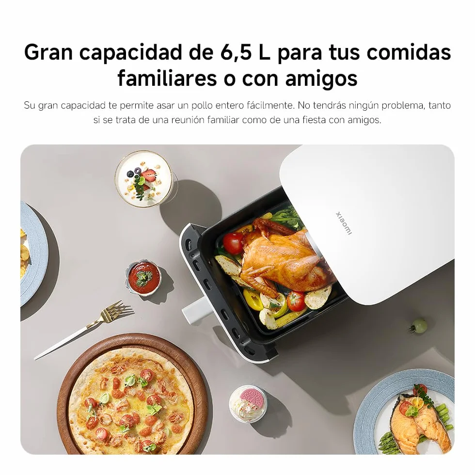 Xiaomi Smart Air Fryer 6.5L 1800W OLED 40-220°C 360° Cocción Uniforme Freidora de Aire