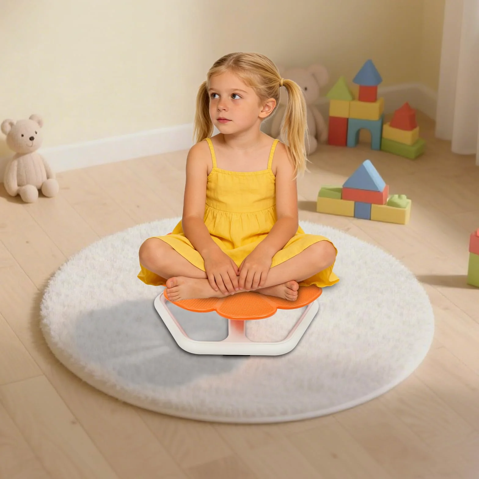 Silla giratoria para niños a partir de 3 años, juguete de detección de autismo, para mejorar la coordinación