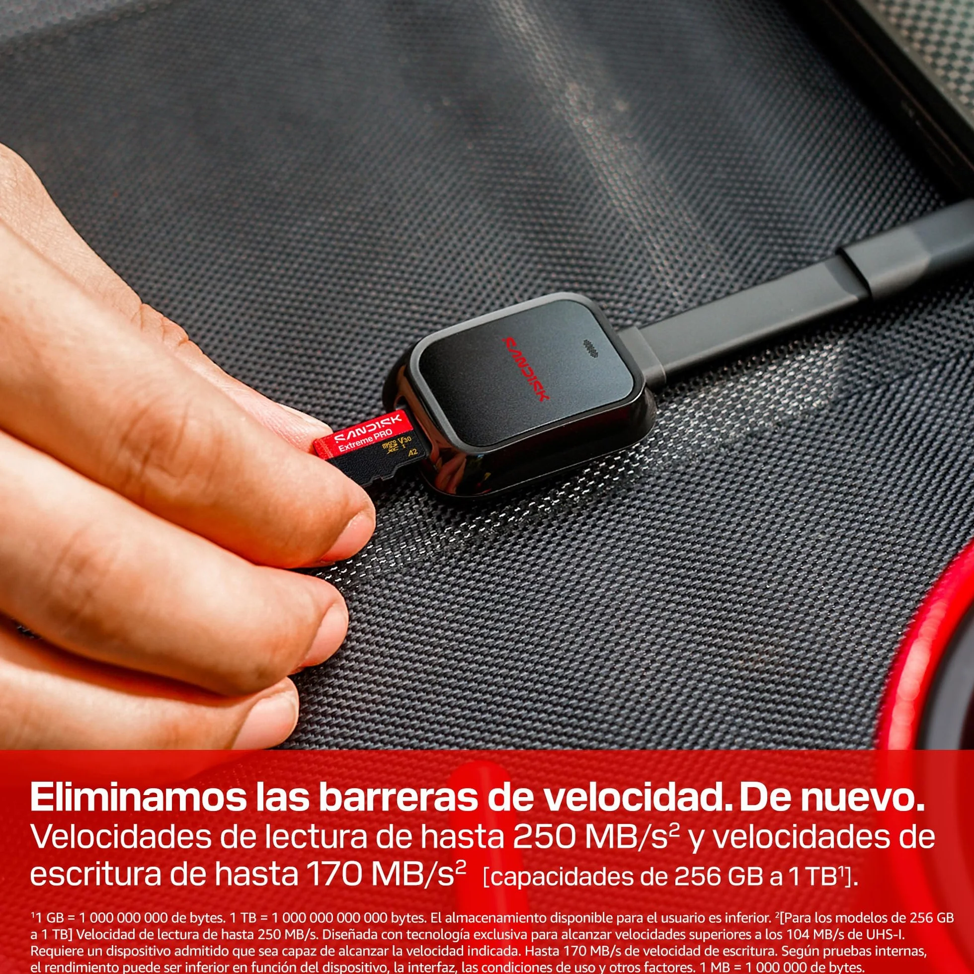 SANDISK Extreme Pro microSDHC Tarjeta UHS-I + SD Adapter, 128 GB (velocidades de Lectura de hasta 250 MB/s y velocidades de Escritura de hasta 120 MB/s, 5K, 3K, 4K UHD, C10, V30, U3, A2)
