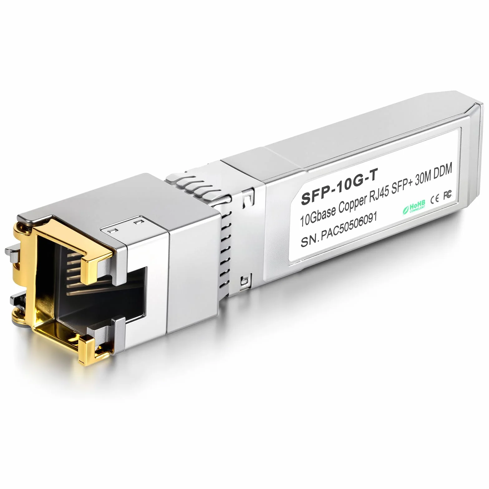 OFFCUP 10Gtek 10G SFP+ RJ45 Copper Transceiver, 10GBase-T RJ-45 SFP+ Module, Compatible for Cisco SFP-10G-T-S, Ubiquiti UniFi UF-RJ45-10G, Mikrotik, Fortinet, Netgear, D-Link (Cat.6a/CAT7, 30m)