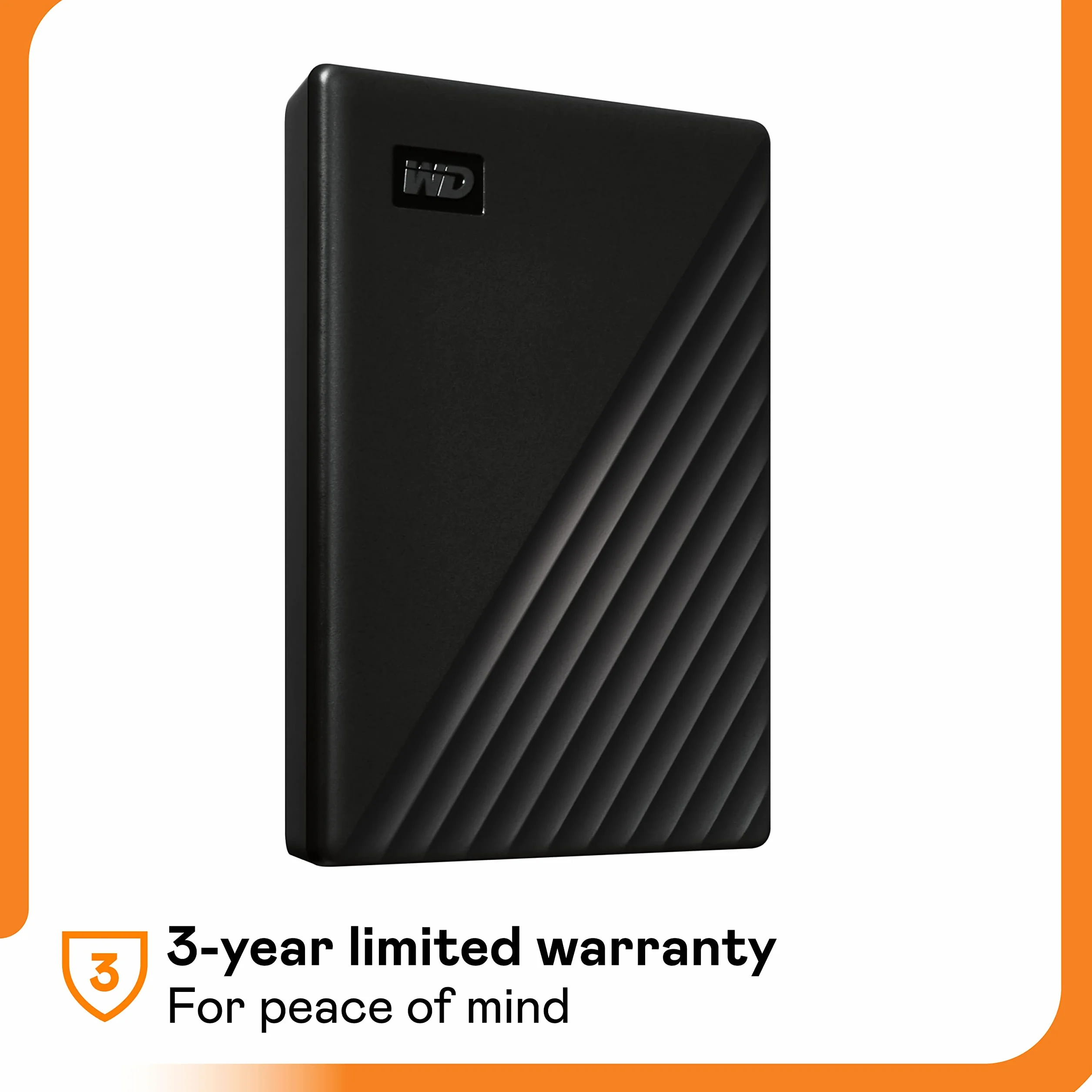 WD 6TB My Passport Disco Duro Externo Portátil, USB 3.2 Gen 1/USB 3.0, Copia de seguridad y protección con contraseña, Formateado para Windows, ChromeOS y MacOS, Negro