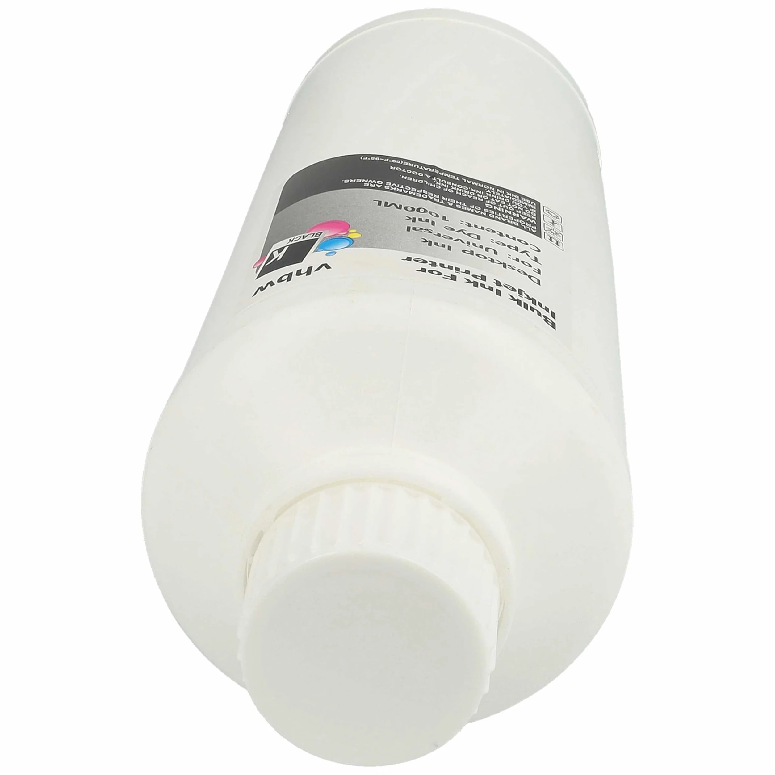 vhbw Tinta de Recarga para Impresora - Tinta de Recarga, Dye Negro, 1000ml