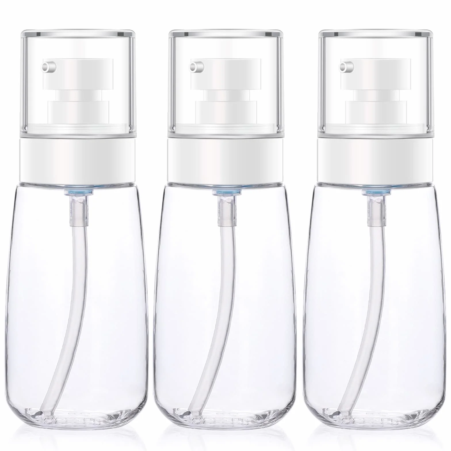 Segbeauty 3 Piezas Botella de Loción 60ml Dispensador Transparente Recargable