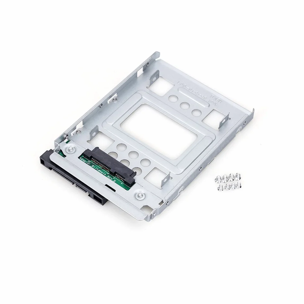 2x RGBS SSD de 2,5" a 3,5" SATA unidad de disco duro HDD adaptador Caddy bandeja jaula caliente enchufe convertidor compatible con todos los 3,5" SATA/SAS Drive Caddie bandejas para HP Dell IBM Lenovo
