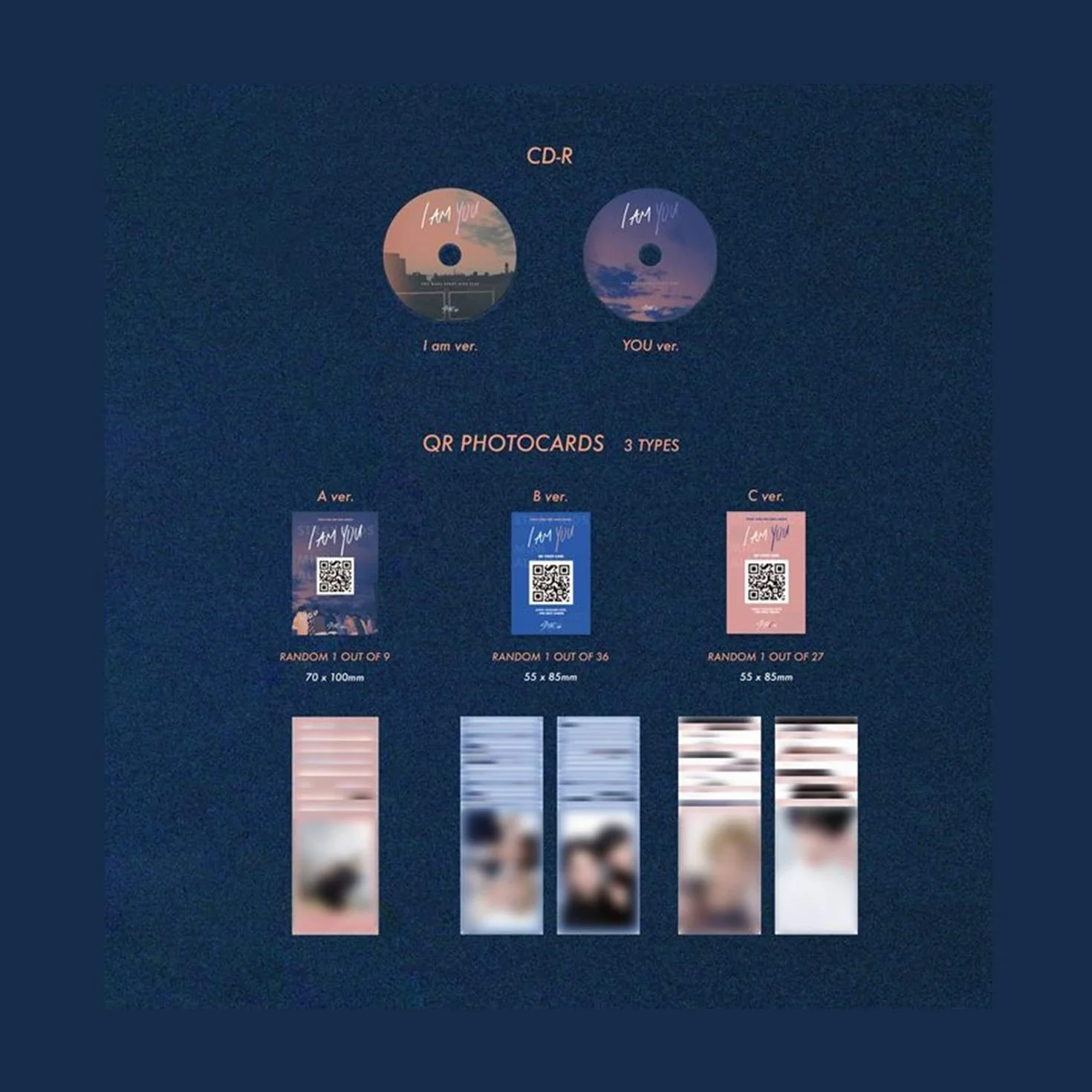 STRAY KIDS 3rd Mini Album I am YOU YOU Ver. CD Photobook QR Photocards