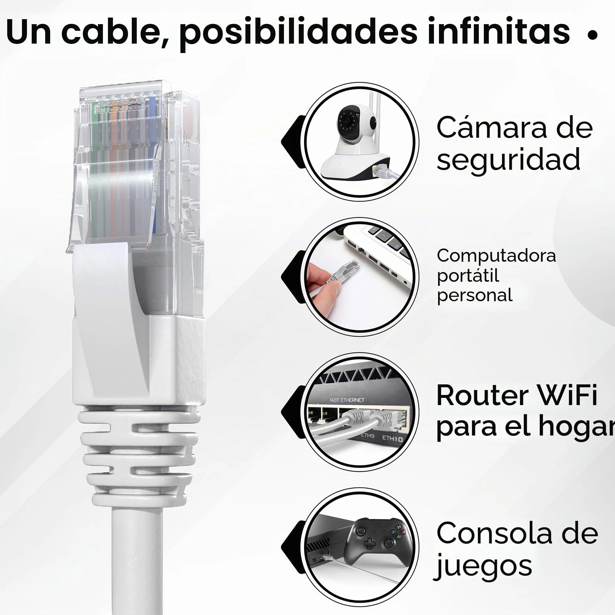 Mr. Tronic Granel Cable Ethernet Cat 6 De 305m, Bulk Cable de Red LAN Para Internet Rápida & Fiable - AWG24 Cat6 a Granel, 1 Gbps Internet 250 MHz UTP CCA (305 Metros, Gris)