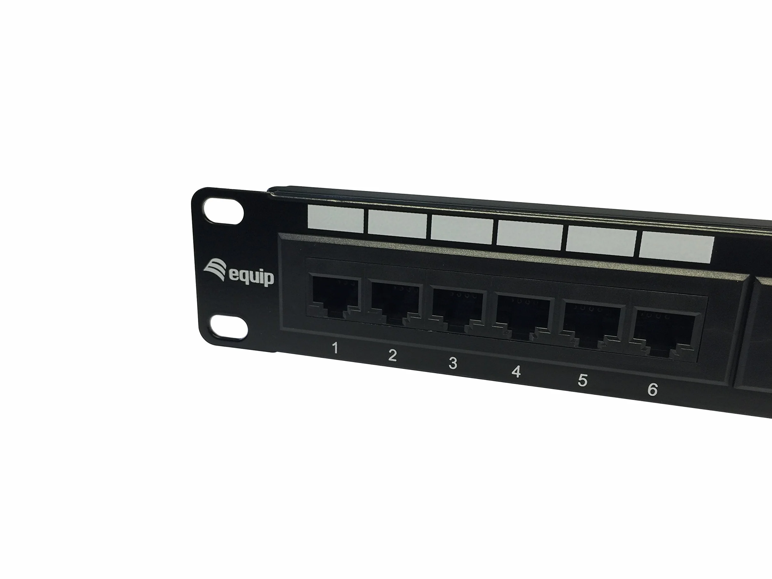 Equip Cat5e - Panel de conexiones (48,3 cm/19", 1HE (24 puertos, RJ45), color negro