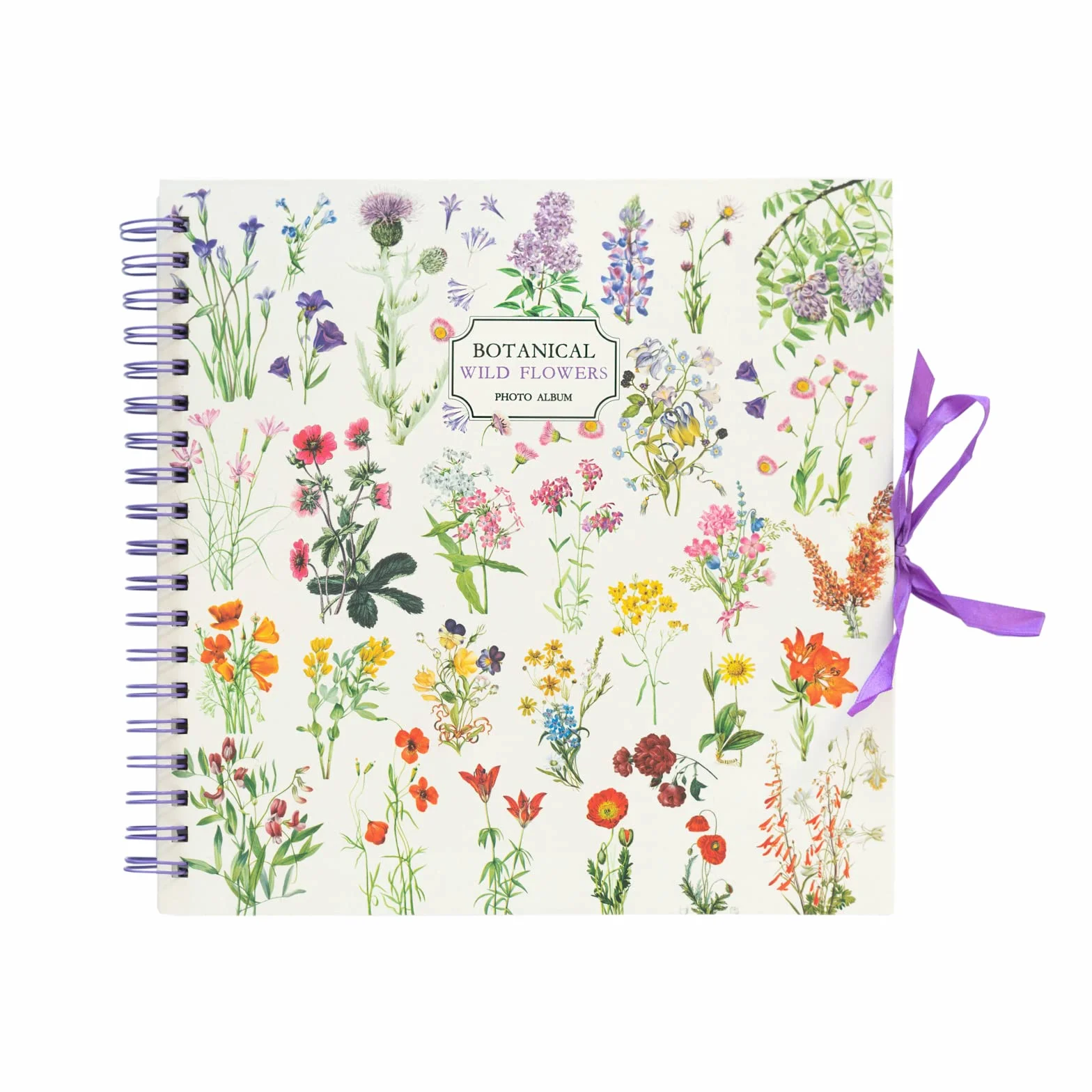 Album fotos para pegar y escribir Flores - Scrapbook: Photo album Personalizable │ Albumes para fotos con Tapa dura │ 40 págs (26x26 cm)