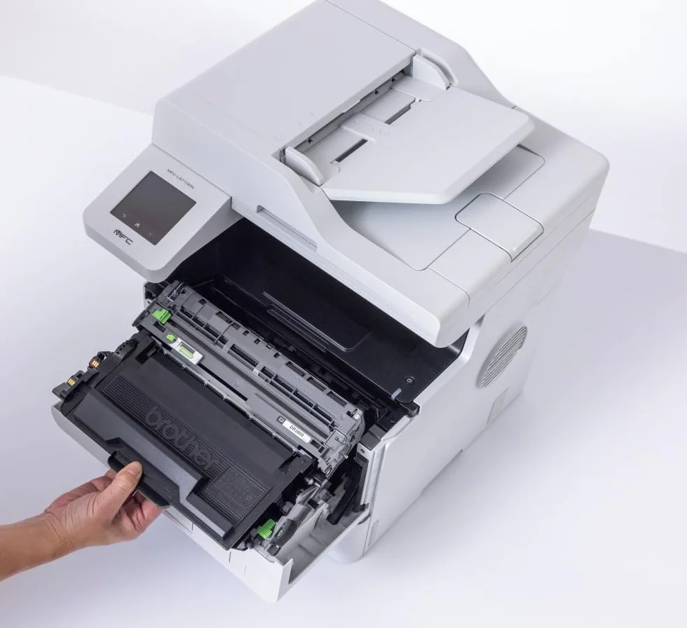 Brother MFCL5710DN, Impresora multifunción láser Monocromo 4 en 1, de Uso Profesional, con dúplex automático en Todas Las Funciones y Tarjeta de Red,
