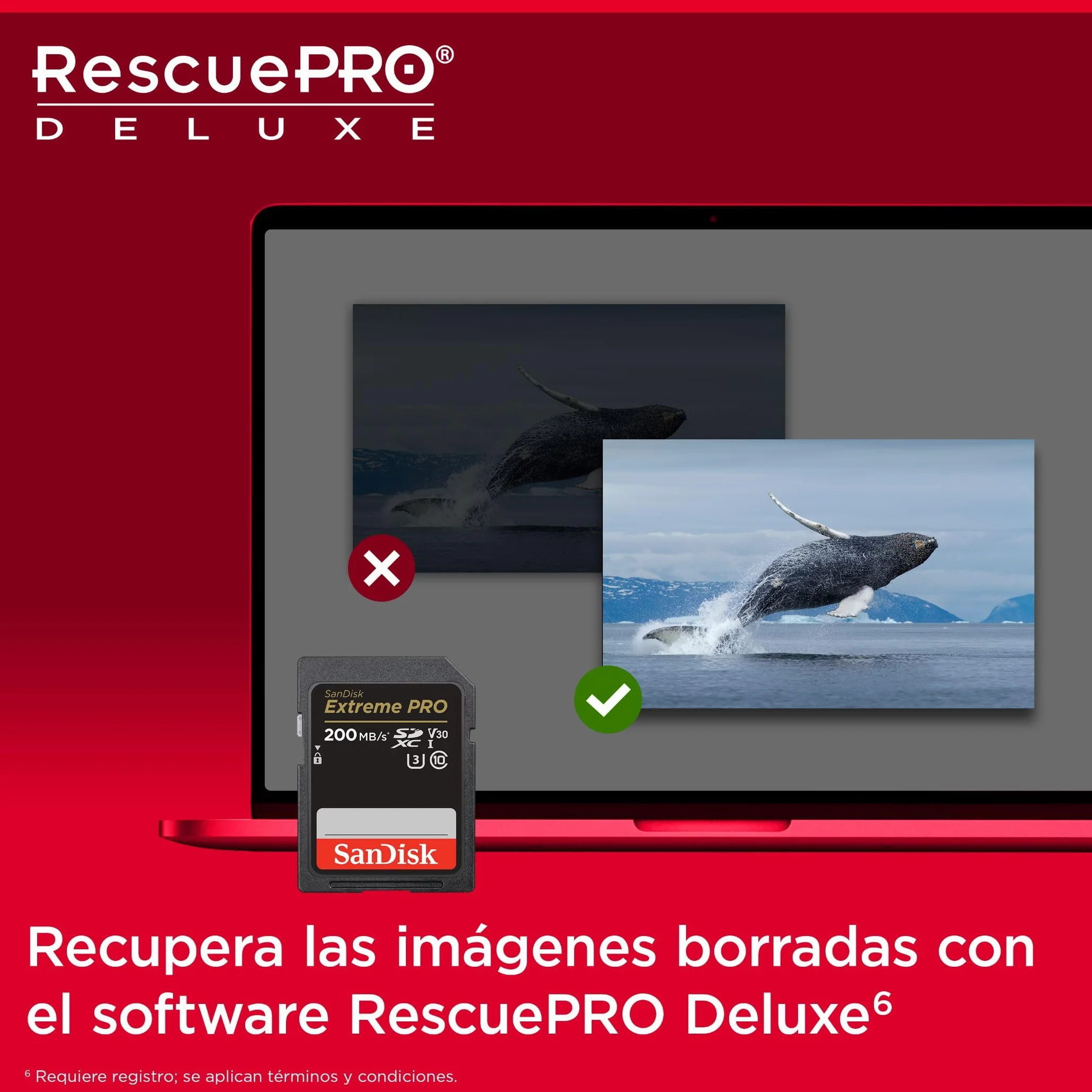 SanDisk Extreme PRO Tarjeta SD 128 GB SDXC, SD Card 4k UHD, UHS-I, V30, hasta 200 MB/s, SanDisk QuickFlow Technology, Software de recuperación de datos RescuePRO Deluxe, Class 10, U3