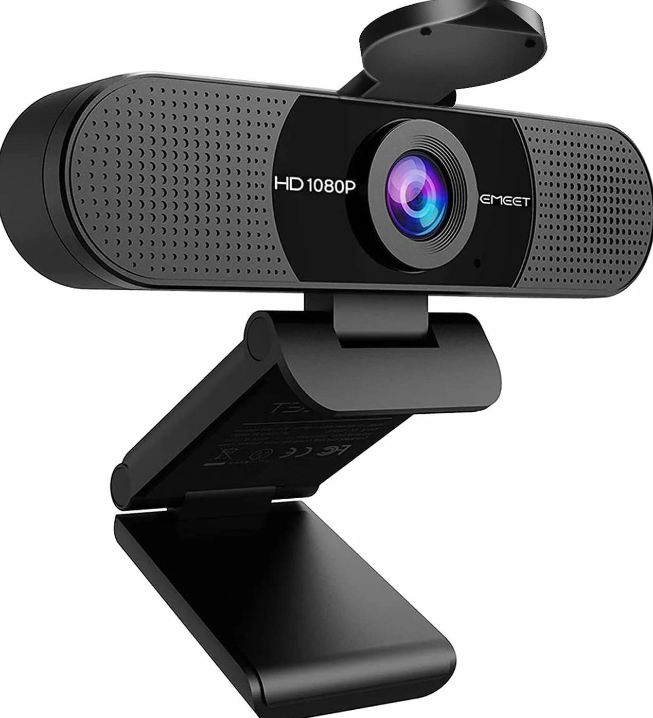 EMEET Webcam 1080P con Micrófono C960 Cámara Web de Transmisión de 2 Micrófonos con Cubierta de Privacidad, Vista de 90°, Webcam USB Plug & Play para Llamadas/Conferencias, Zoom/Skype/Youtube