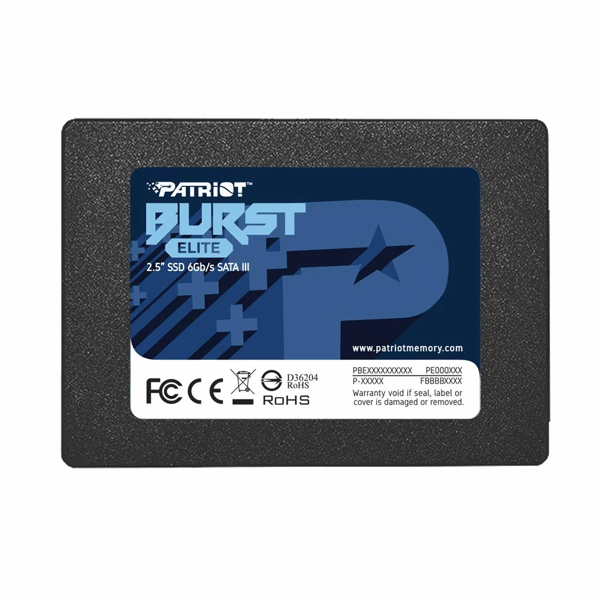 Patriot Memory SSD Disco Sólido Interno 2.5" SATA III Interno 480GB Burst Elite 6 Gbps