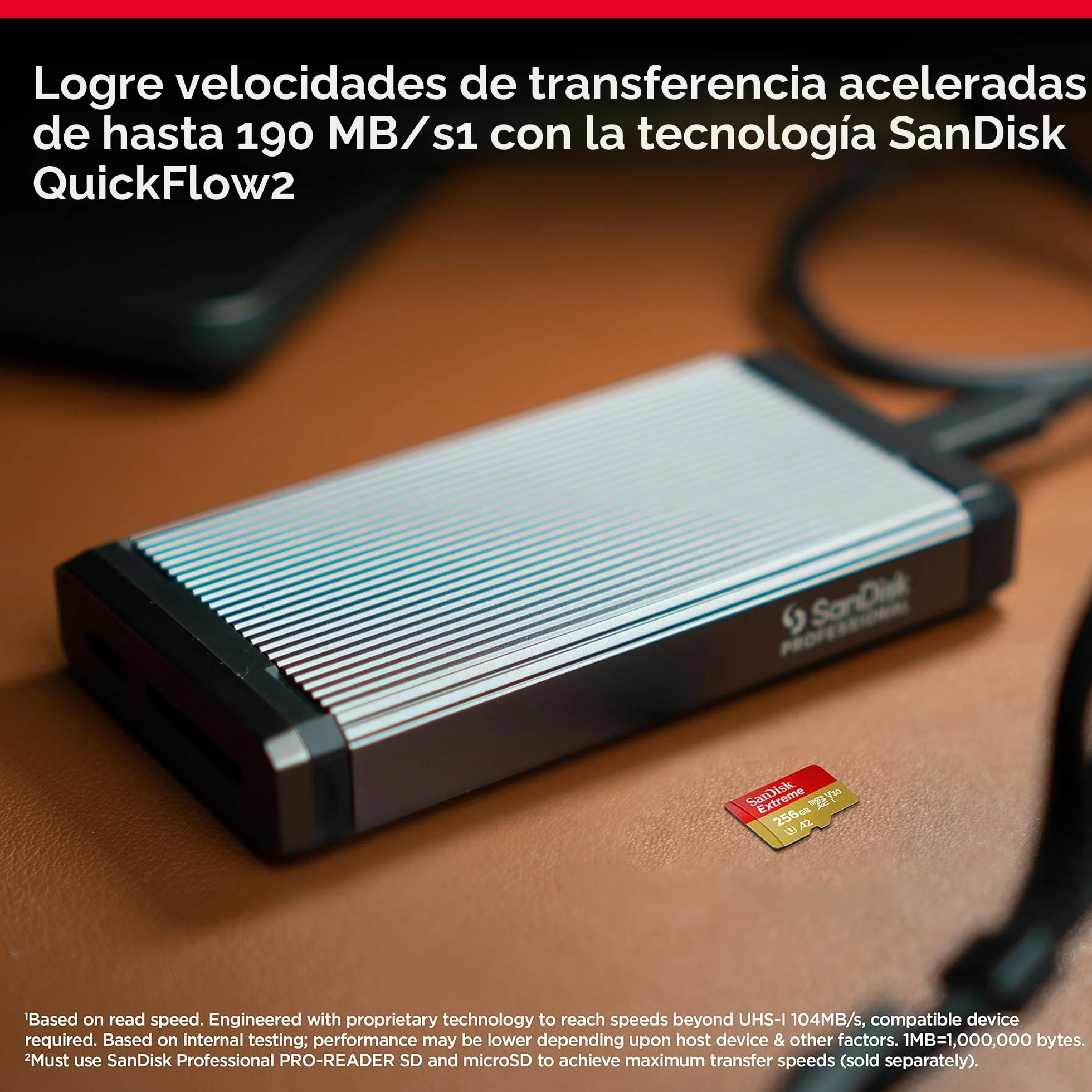 SanDisk Extreme Tarjeta Micro SDXC 256GB + adaptador SD, (Para teléfonos inteligentes, cámaras de acción, drones) V30, hasta 190 MB/s, RescuePRO Deluxe, A2 C10 U3 UHS-I