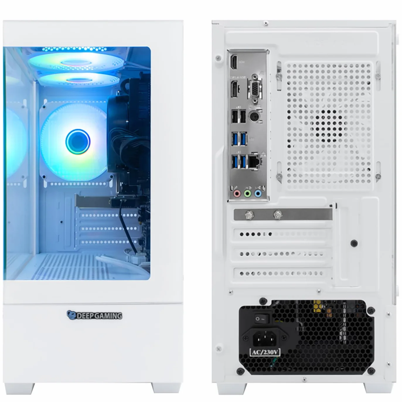 Spectre - PC Gaming AMD Ryzen 7 5700G, 32GB RAM DDR4, Gráficos AMD Radeon Vega 8, 1TB SSD M.2, WiFi + Bluetooth 5.2, Windows 11 Pro. Ordenador Gaming, PC Gamer Blanco