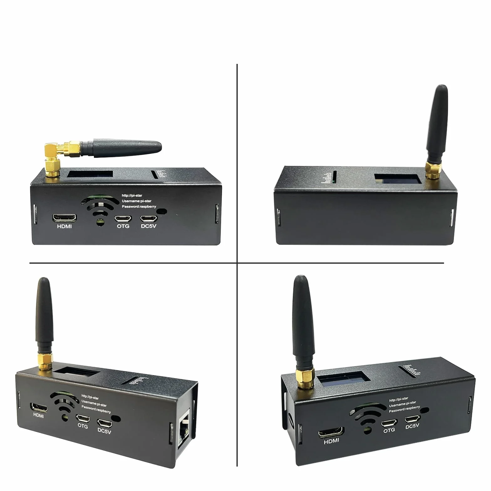 MM100 DMR Hotspot con puerto WiFi Ethernet Voice Modem Raspbery pi zerow Dstar Ysf C4fm Two Colors OLED Screen