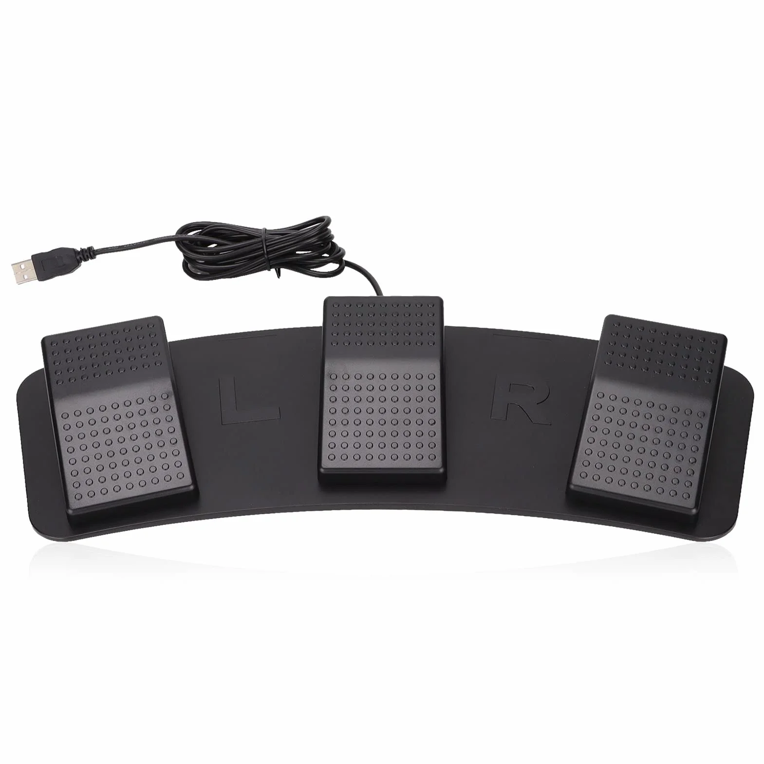 Pedal de Interruptor de Pie Triple USB, PC Interruptor de Pie Triple Teclado de Computadora de Computadora Programable Pedal de Pie USB Triple Ergonómico Multifuncional, para((interruptor mecánico))