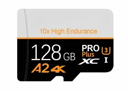 Tarjeta de Memoria Micro SD TF Gran Capacidad y Alta Velocidad – Almacenamiento Externo Portátil Compatible con Smartphones, Cámaras, Drones y Dash CAM - No Switch (128, GB)