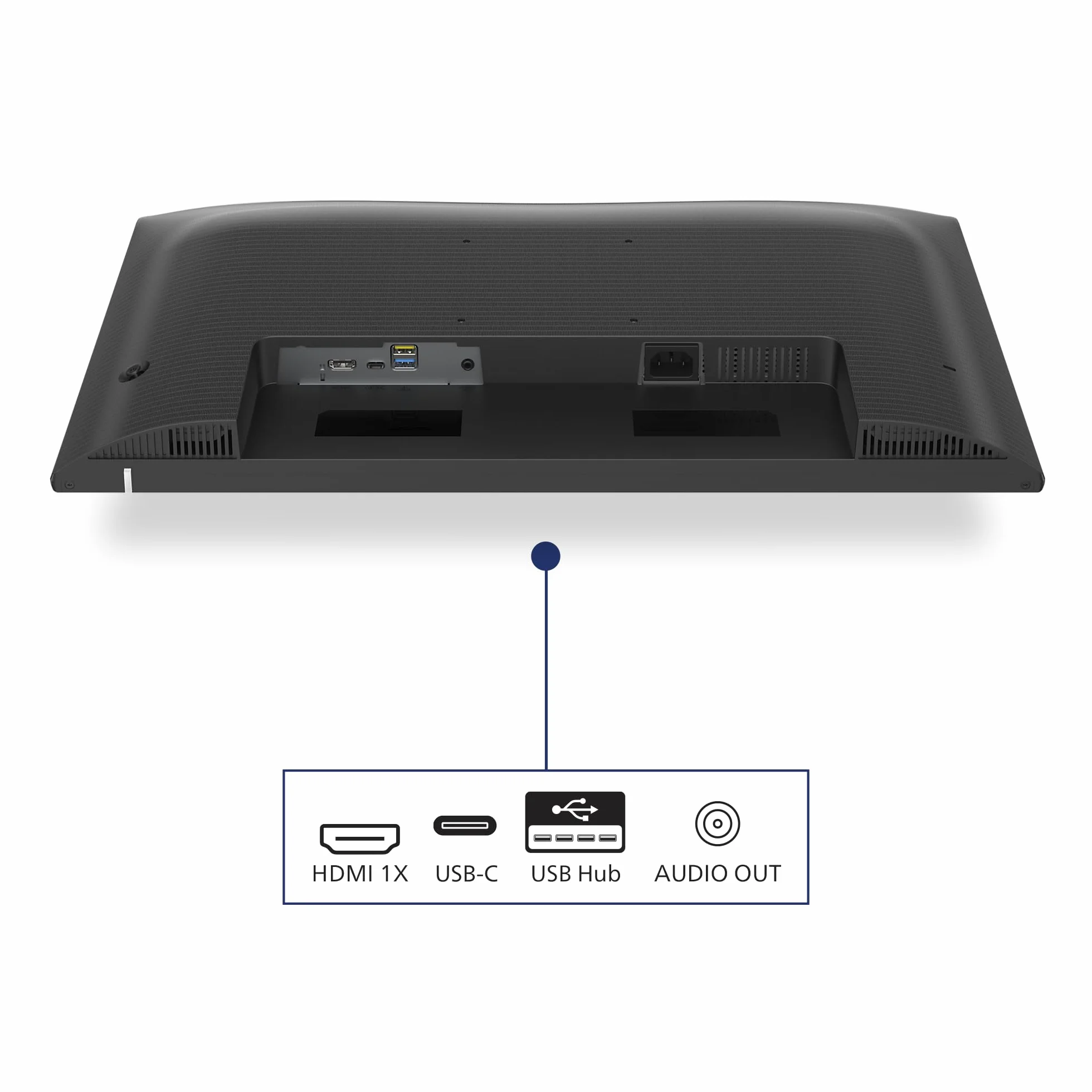 Philips 27E1N1300AM - Monitor FHD de 27 Pulgadas, Altura Regulable, Altavoces (1920x1080, 120 Hz, HDMI, USB-C (65W Power Delivery), Hub USB) Negro