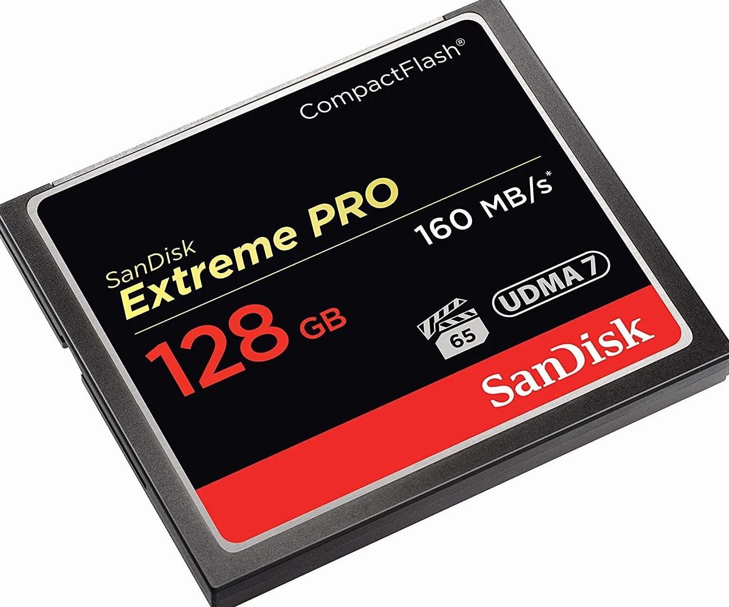 SanDisk Extreme Pro 128 GB 160 MB/s CompactFlash Memory Card - Black/Gold/Red, SDCFXPS-128G-X46