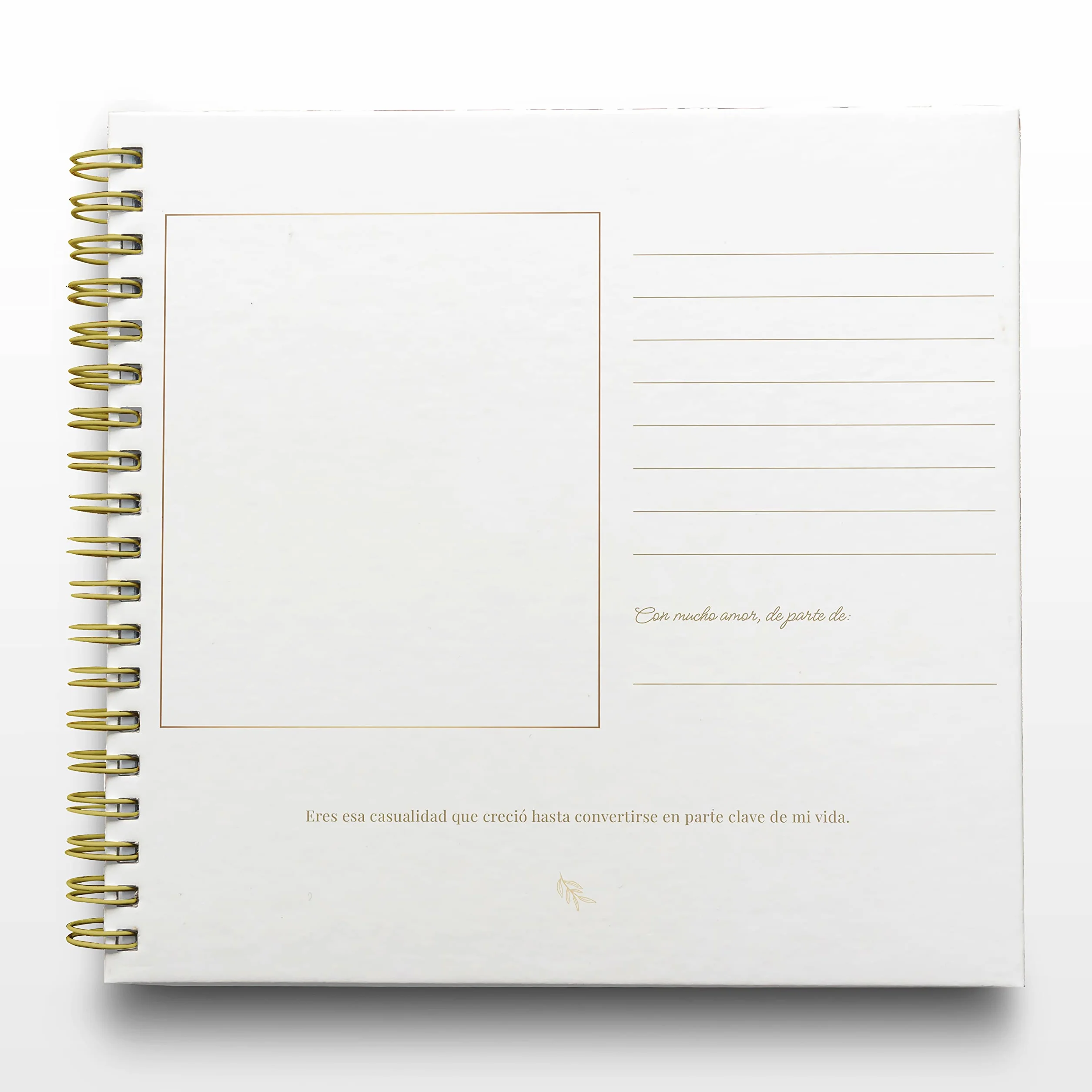 Libro de Firmas Bodas Personalizado 25 x 21 cm Nombre Stamping ONEPERSONAL