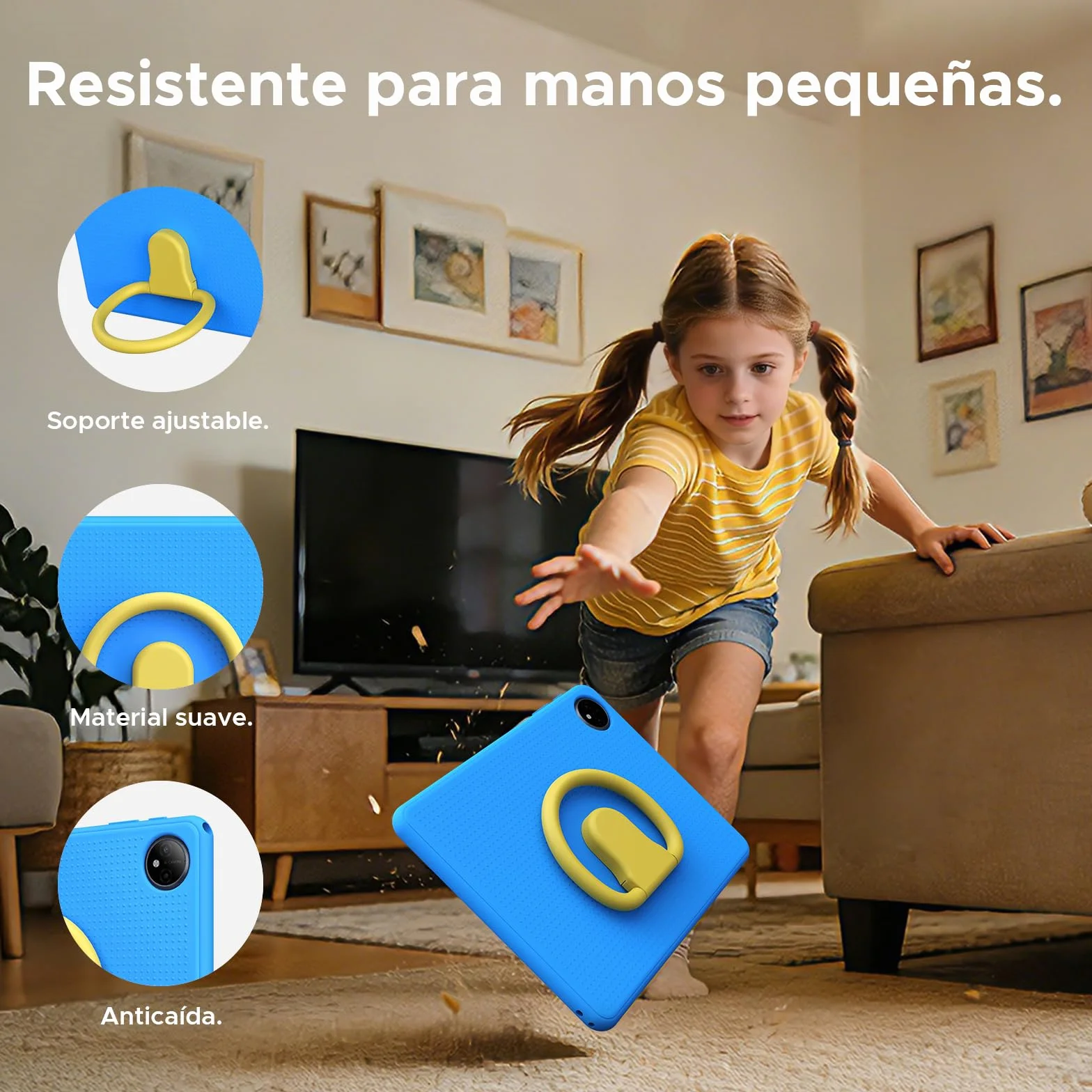 P10 Kid Tablet para Niños 10 pulgada, Tableta Infantil Android 16 Con Gemini AI, 90Hz, 32GB RAM+64GB ROM, 7000mAH, 5G WiFi, Face ID, OTG, GPS, Tablets con lapiz, Tablet para niños de 7 a 10 años, Azul