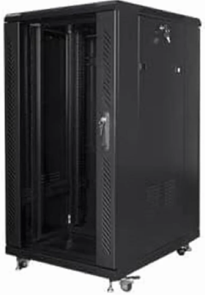 Armario LANBERG Rack 19" 22U 600X800 Flat Pack Black Negro