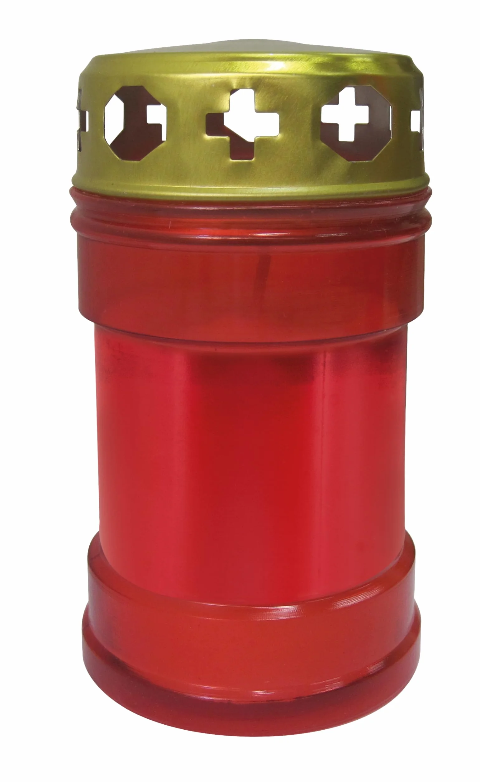 Cereria Di Giorgio Vela Votiva Modelo P30 Rojo Protector de Lluvia Diámetro 6,3 cm Altura 11 cm