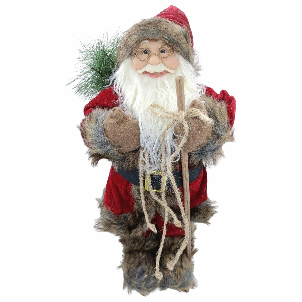 Figura de Papá Noel Santa Claus 60 cm 80 cm rojo blanco decoración navideña regalo