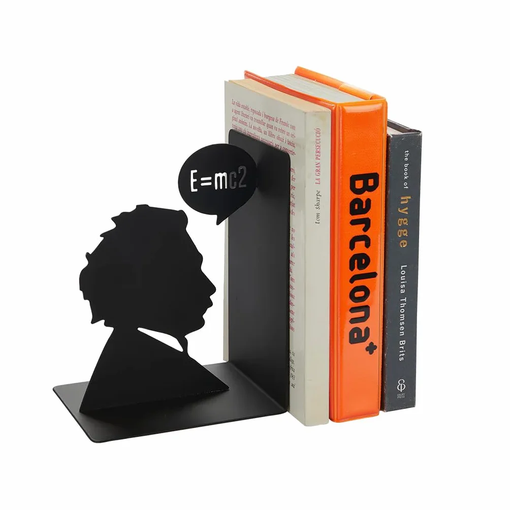 Balvi Sujetalibros Einstein Color Negro Decorativo Figura Albert Einstein