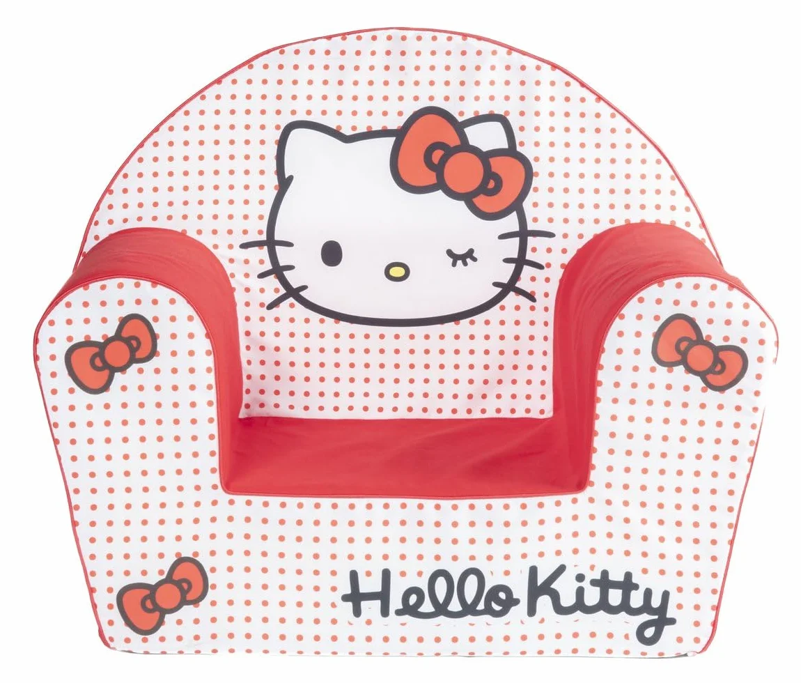 Sillón Infantil Hello Kitty Cómodo y Seguro para Habitaciones y Juegos