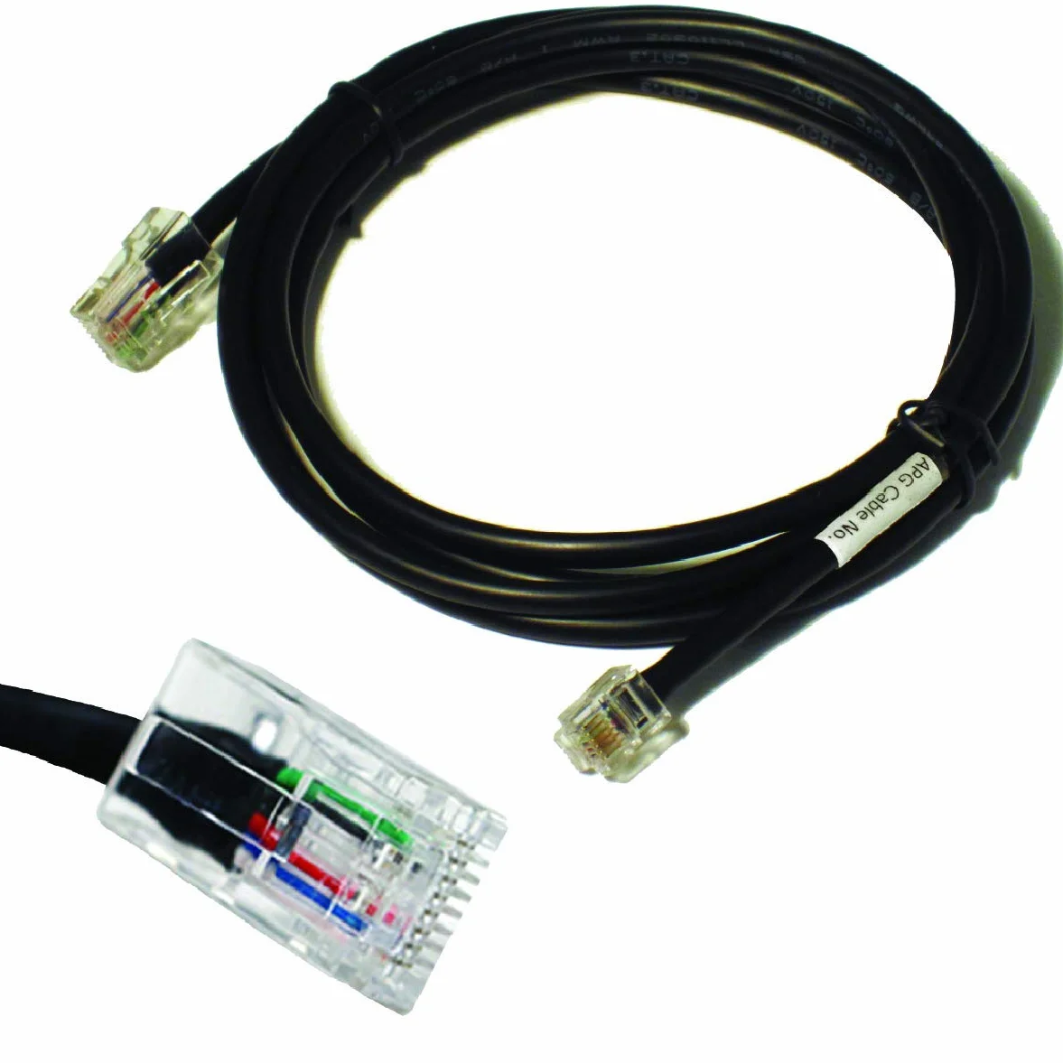 APG Cash Drawer CD-101A - Cable de Impresora (1,5 m, RJ-12, Male Connector/Male Connector, Negro, Bematech: MP4200, LR2000 Bixolon: STP-103, SRP-100/200/250/270/275/300/350/350plus/370/500.)