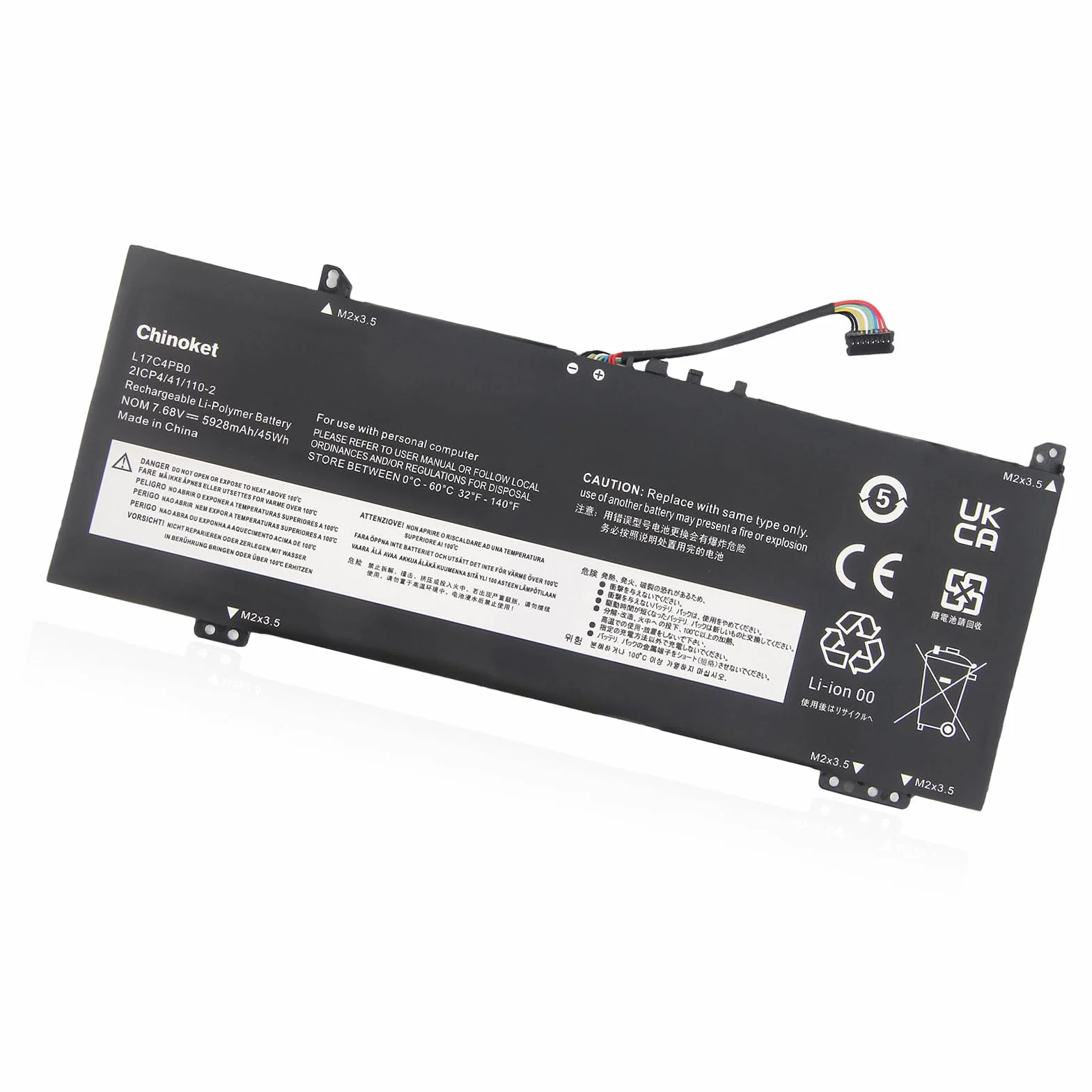 L17C4PB0 L17M4PB0 L17C4PB2 Batería para IdeaPad 530-14IKB 530-14ARR 6-14ARR 6-14IKB 530S-14ARR 530S-14IKB 530S-15IKB XiaoXin Air 14IKBR 14IWL 14ARR 15IKBR 15ARR 15IWL