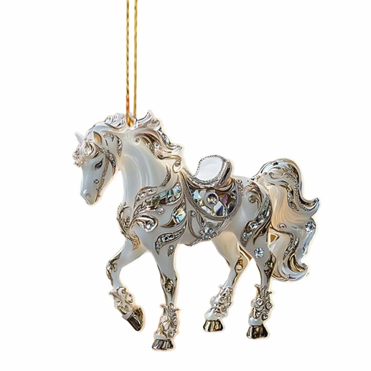 Decoraciones De Caballo Figura Acrílica 2D con Colgante Western Hogar