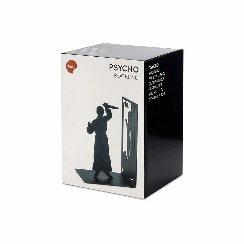Balvi Psycho Sujetalibros Decorativo de Metal Negro