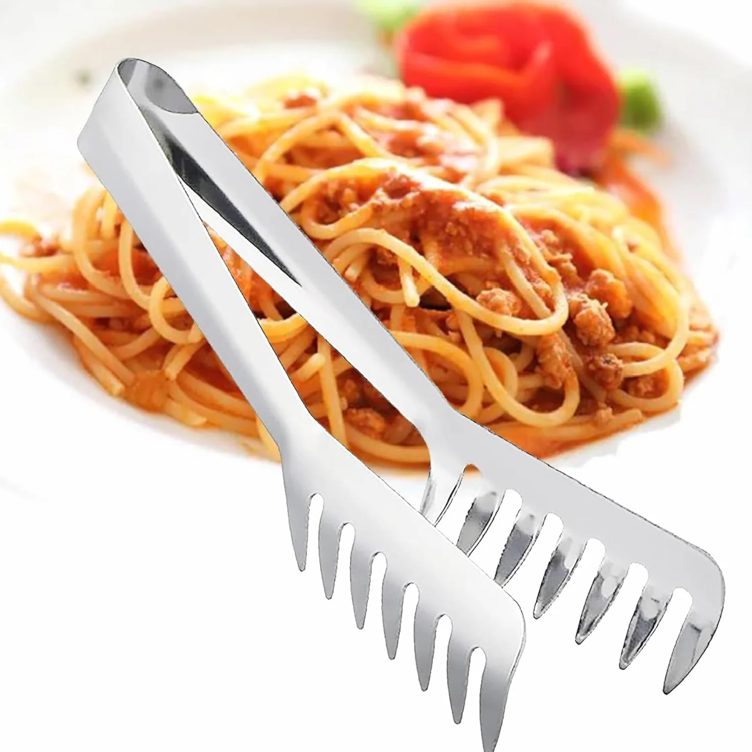 Pinza para Espagueti Acero Inoxidable 24 cm CHEFZOCO