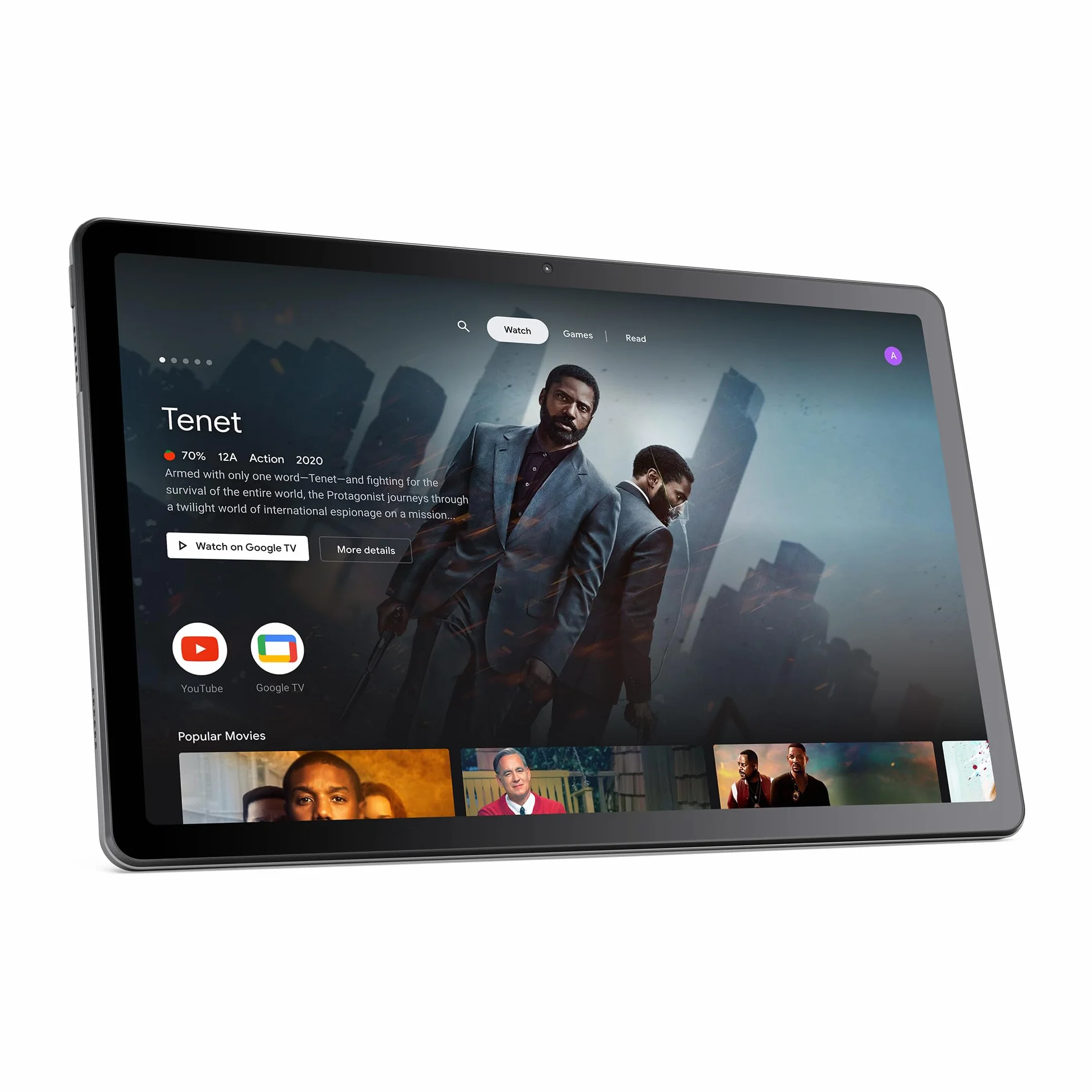 Lenovo Tab M10 Plus (3rd Gen) - Tablet de 10.61" 2K (MediaTek Helio G80, 4GB de RAM, 64GB ampliables hasta 1 TB, 4 Altavoces, WiFi + Bluetooth, Android 12) - Gris Oscuro