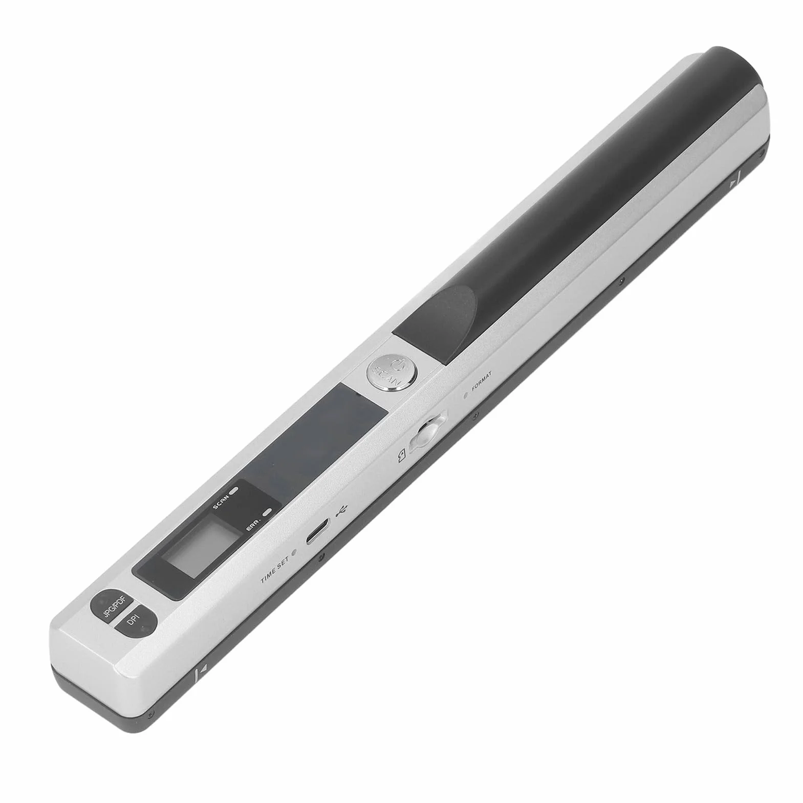 lyrlody Escáner Portátil, Escáner Fotográfico de Documentos Portátil con Modos de Resolución de 300 600 900 dpi, para Operativo XP 7 (Silver)