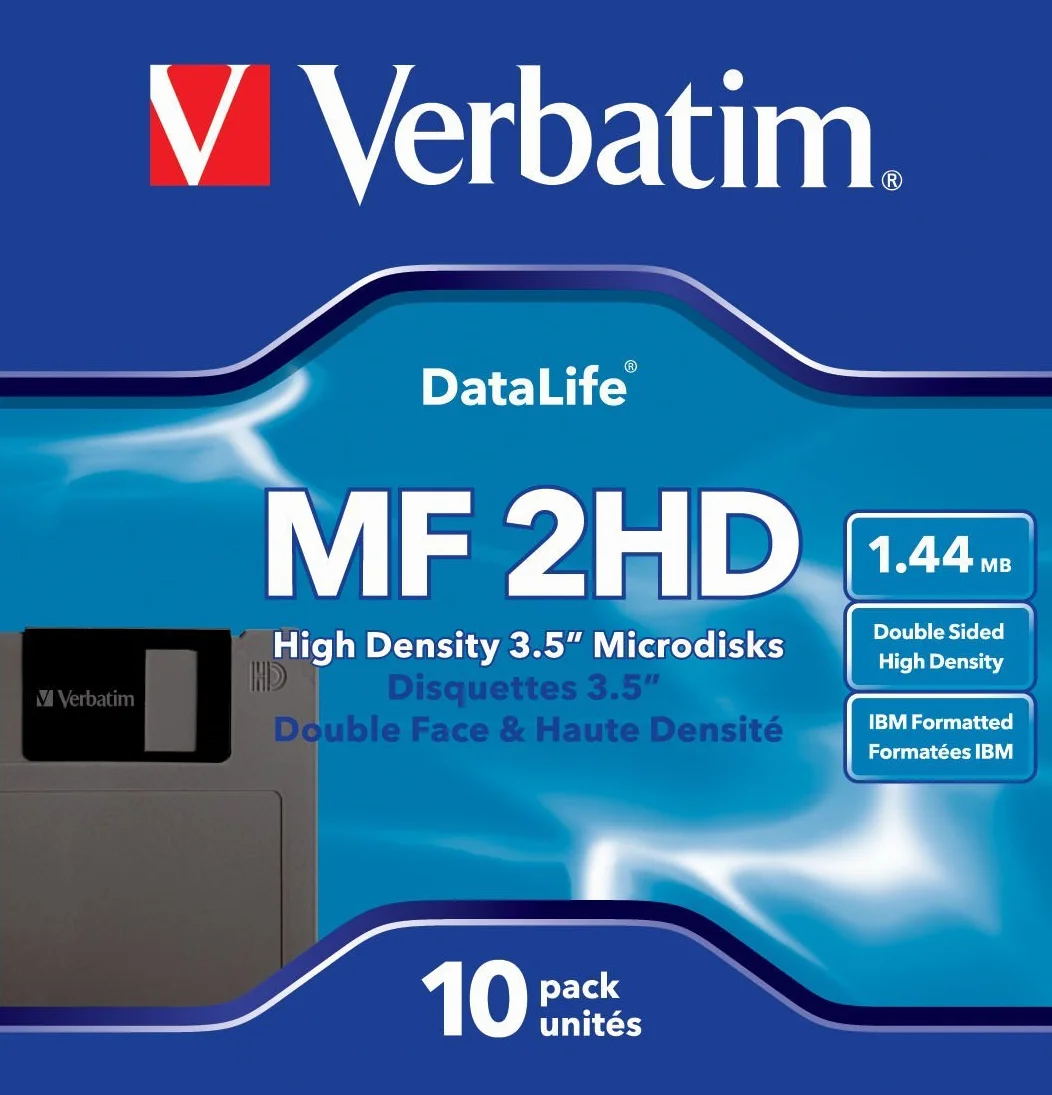 Verbatim MF2-HD DataLife - Pack de 10 disquetes 3.5", Formato Pc
