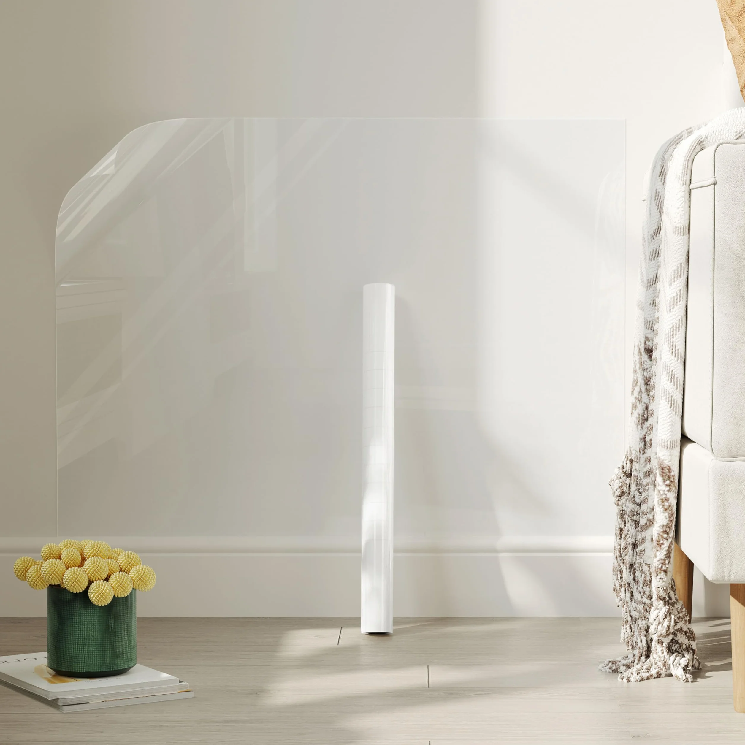 Papel Vinilo Transparente Adhesivo 30cmx300cm Impermeable Protector Pared Encimera