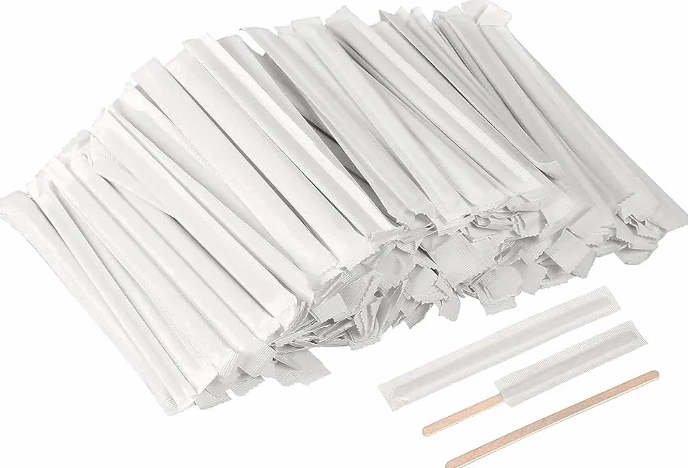 Paletinas de café de madera 11 cm biodegradables desechables 500 unidades
