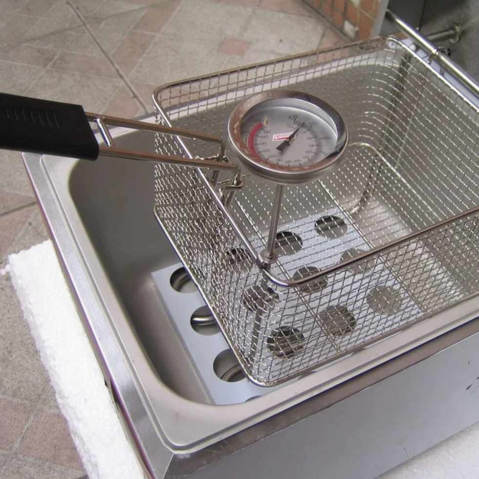 Sonda larga de acero inoxidable para freidora de aceite termómetro de barbacoa temperatura