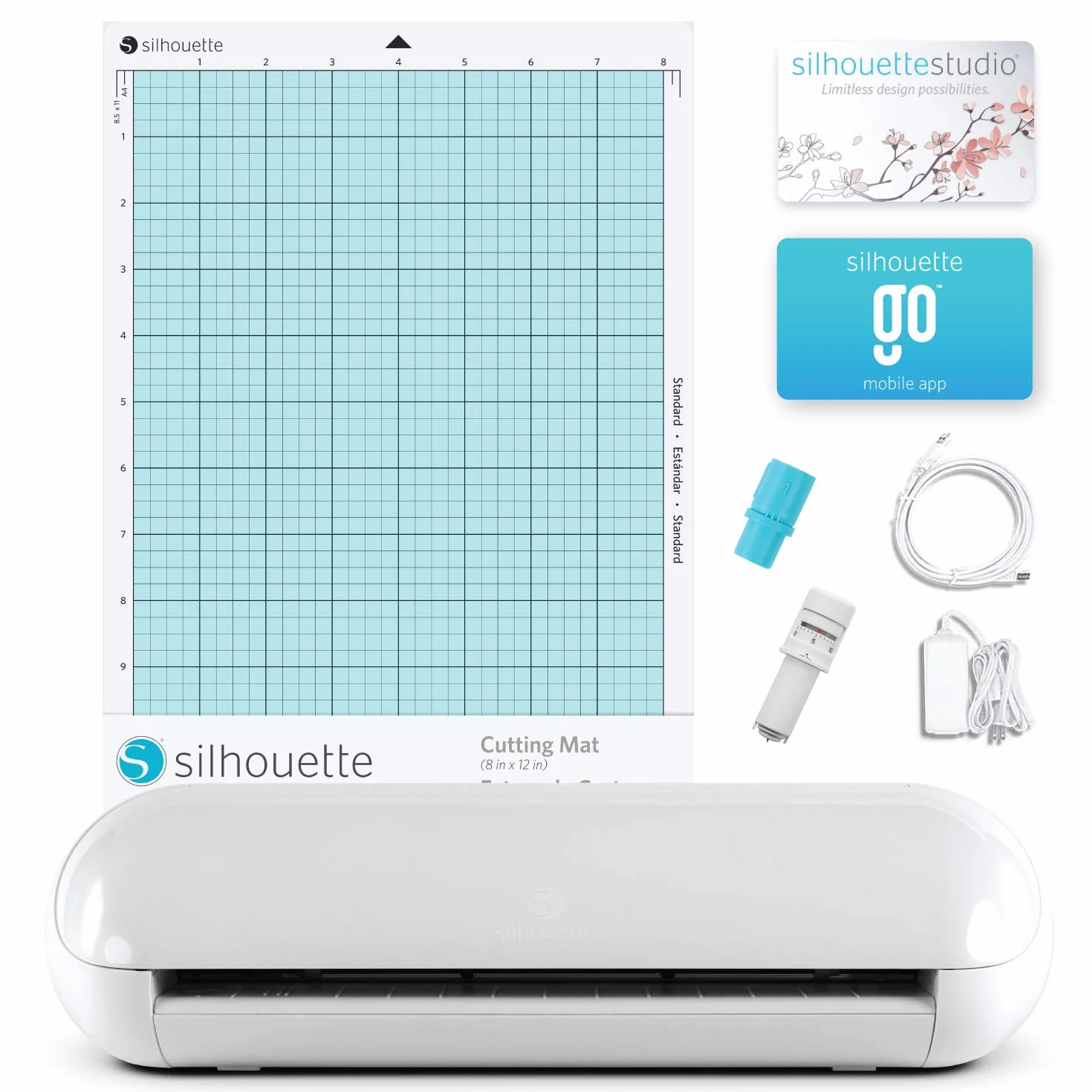 Silhouette America Plotter para aficionados SILH-PORTRAIT-3-5T-B, plástico, blanco, 20,3 cm