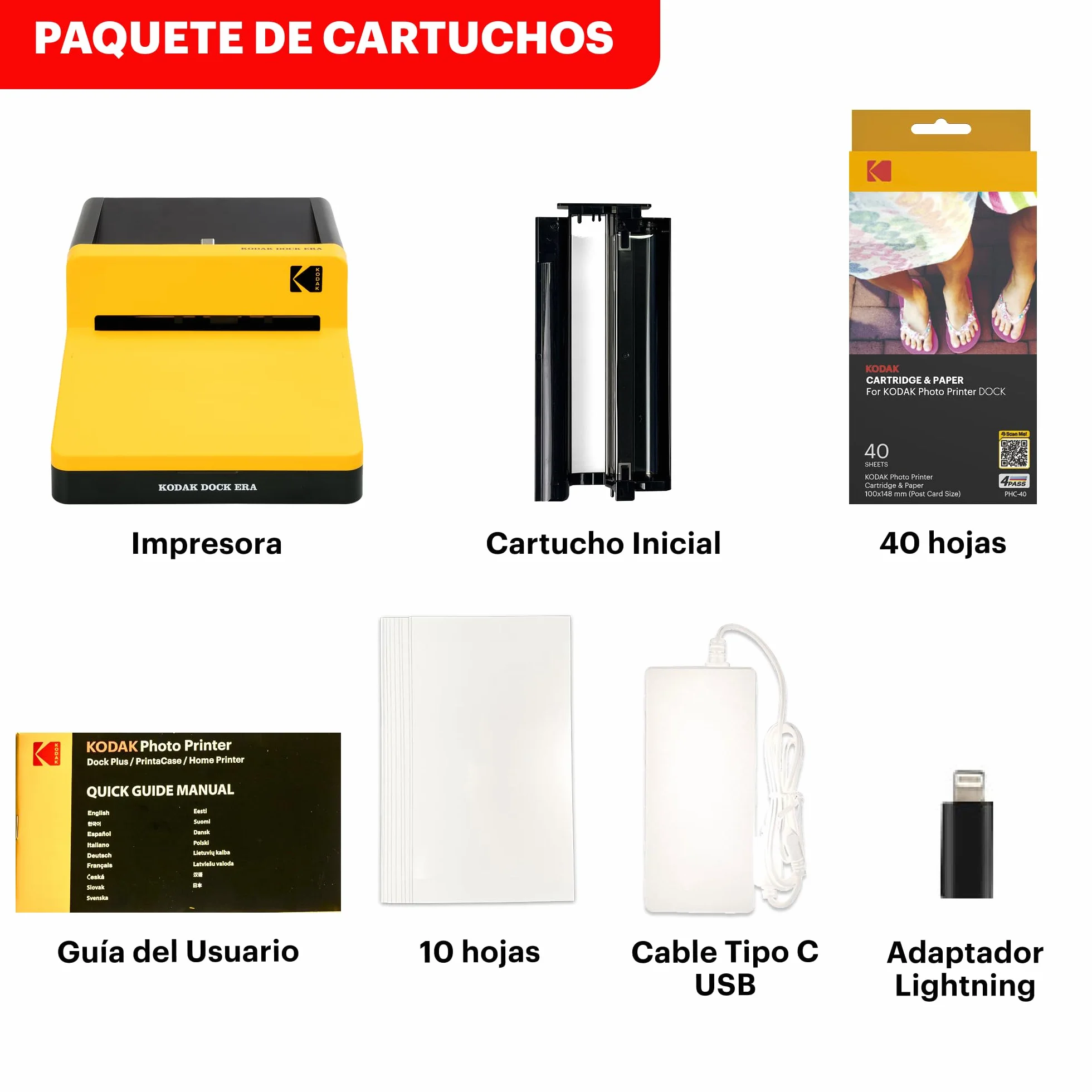 Impresora Fotográfica Kodak ERA Amarillo