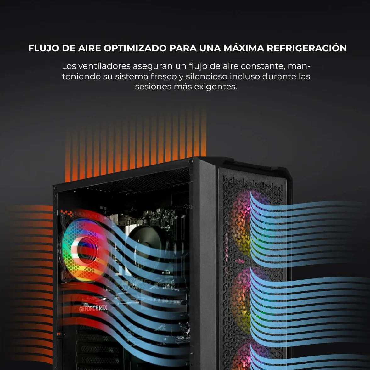 YEYIAN PC Gaming VR Esports AI Intel Core Ultra 5 225F 10 Cores a 4,9 GHz | NVIDIA GeForce RTX 5060 8GB GDDR7 | 32GB DDR5 6000Mhz | 1TB SSD Gen 4 | WiFi 6 + BT 5.3 | LAN 2.5 Go | Win 11 Pro