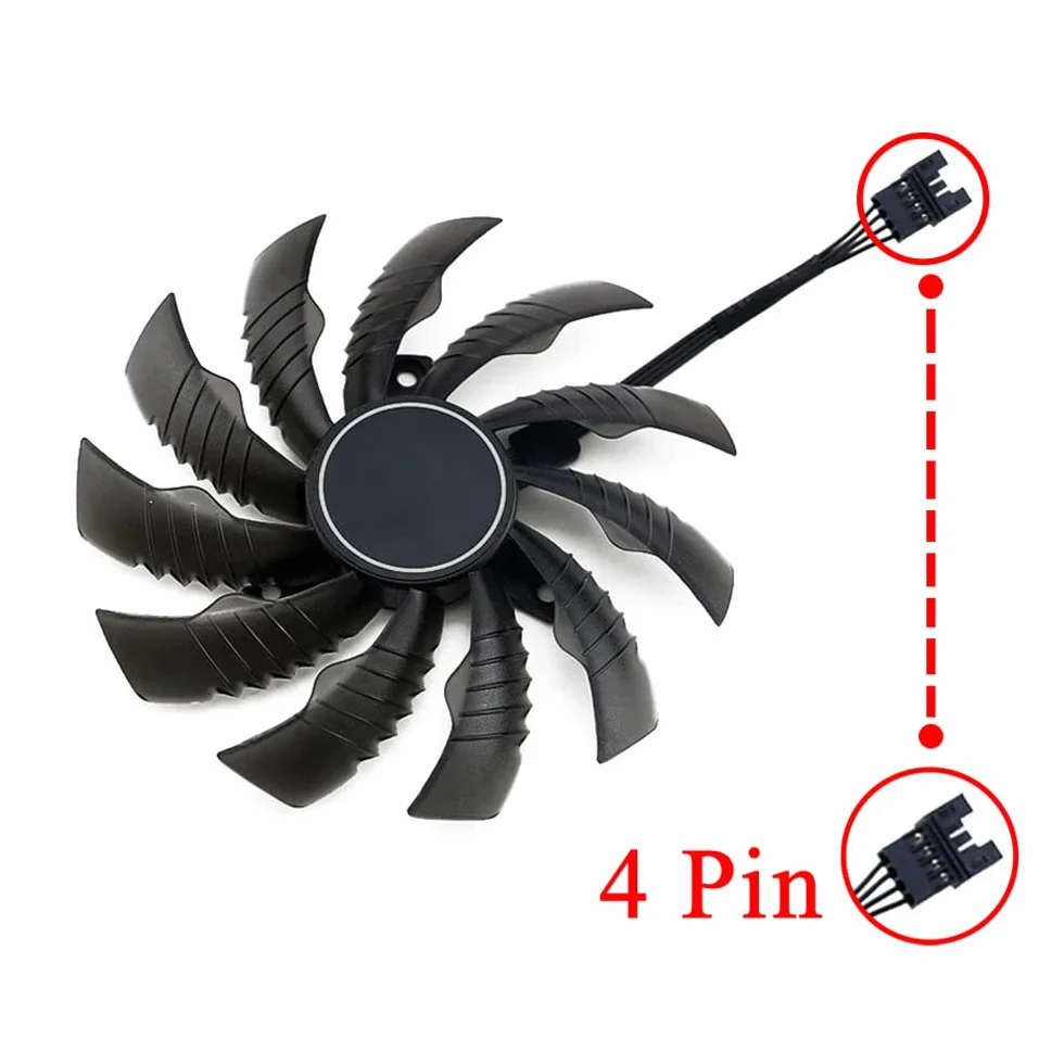 Ventilador de refrigeración para tarjeta gráfica Gigabyte GTX 1660 ti/GTX 1650 / RTX 2060 2070 2080 Ventilador de refrigeración para tarjeta de video (ventilador B)