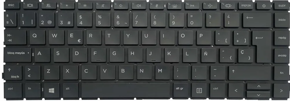 Teclado de Computadora Portátil Compatible para HP Probook 640 G8 645 G8,EliteBook 640 G9 G10 Español Retroiluminación
