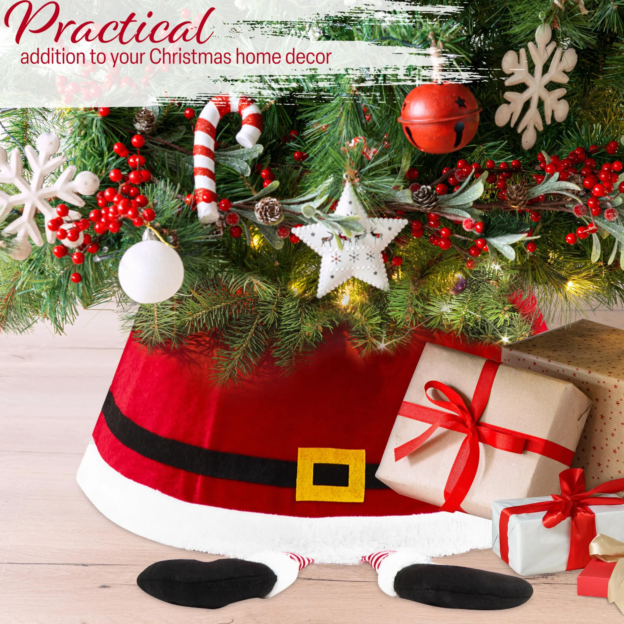 Deco Express Falda de Árbol de Navidad Cubre Arbol Navidad 42x56 cm Varios Diseños