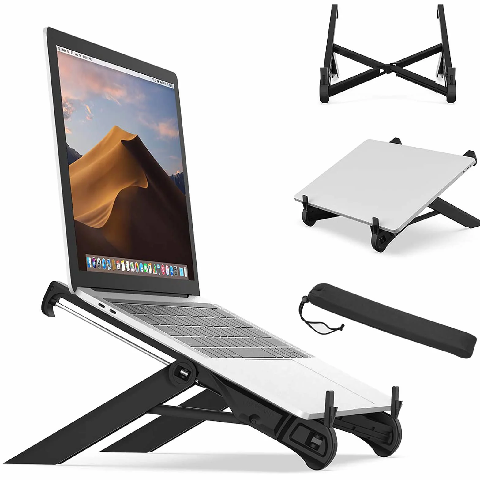 NEXSTAND K7 - Soporte portátil para Ordenador portátil, Plegable, Peso Ligero, Soporte para portátil, Nivel de Ojos Ajustable, ergonómico, Altura ergonómica,portátil,Elevador para Ordenador portátil