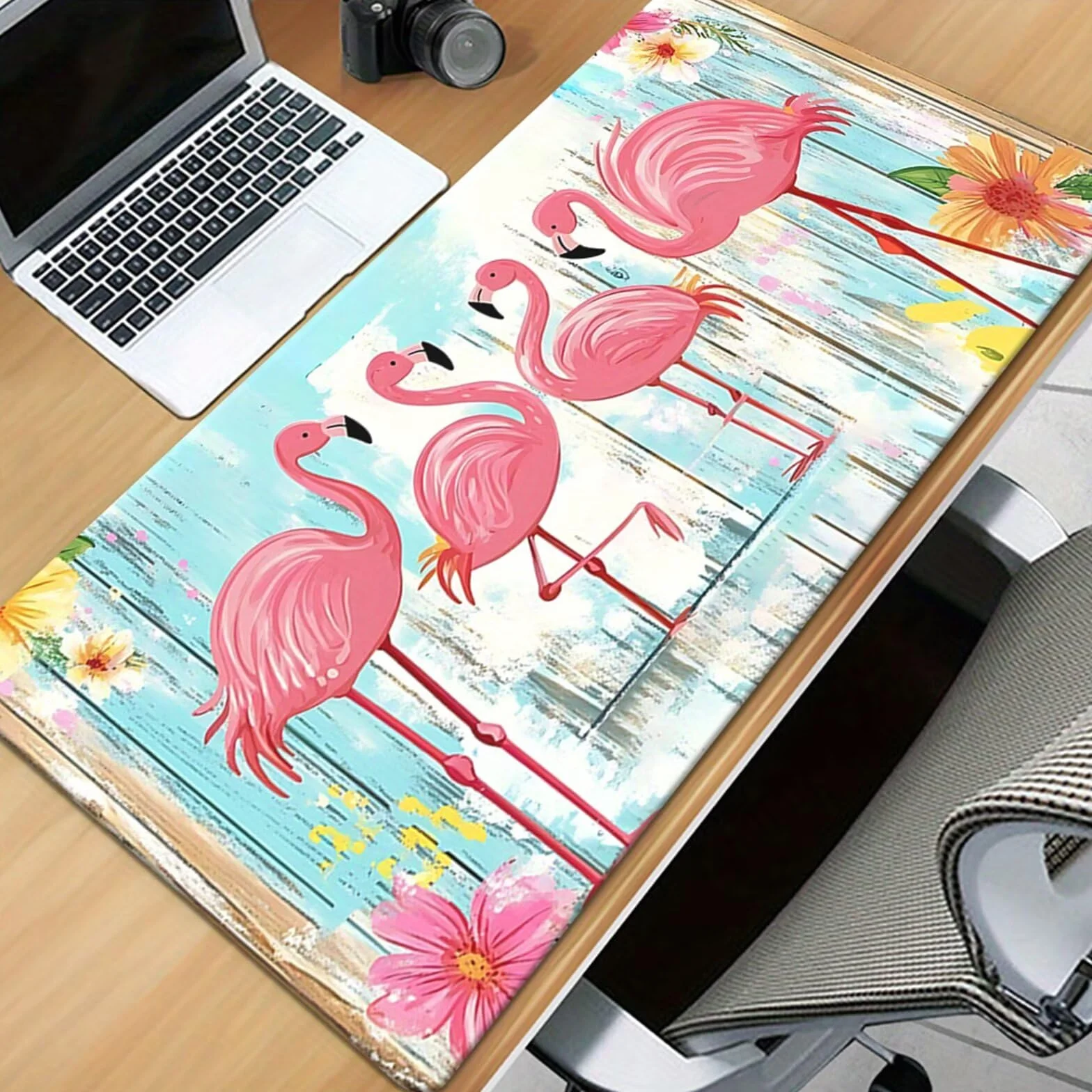 Alfombrilla de Ratón Gaming XXL 1000x500x2mm, Animales Flamencos | Alfombrilla Escritorio Grande Antideslizante, Superficie de Alta Precisión y Velocidad para Teclado, PC y Laptop
